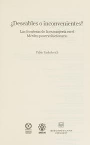 Tapa de ¿Deseables o inconvenientes?
