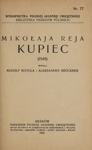 Tapa de Mikołaja Reja "Kupiec" (1549)