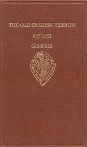 Tapa de The Old English Versions of the Gospels: Volume One