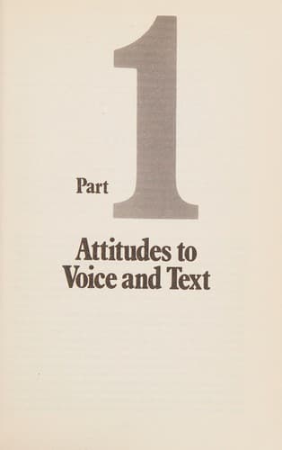 Tapa de The actor and his text