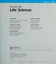 Tapa de Prentice Hall Life Science/Student Text