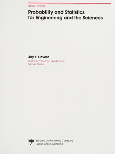 Tapa de Probability and statistics for engineering and the sciences