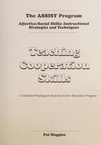Tapa de Teaching cooperation skills