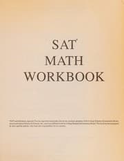 Tapa de SAT math workbook