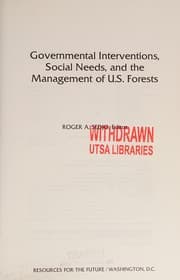 Tapa de Governmental interventions, social needs, and the management of U.S. forests