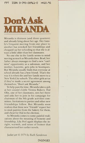 Tapa de DON'T ASK MIRANDA