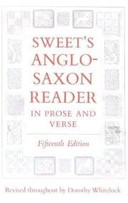Tapa de Sweet's Anglo-Saxon reader in prose and verse