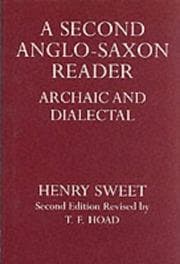 Tapa de A second Anglo-Saxon reader