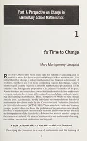 Tapa de New directions for elementary school mathematics
