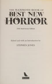 Tapa de Mammoth Book of Best New Horror 25