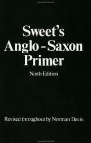 Tapa de Sweet's Anglo-Saxon primer