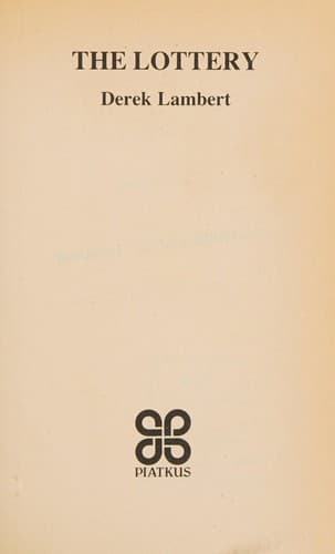 Tapa de The lottery
