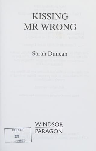 Tapa de Kissing Mr Wrong