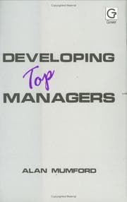 Tapa de Developing top managers