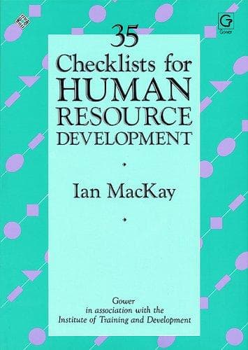 Tapa de 35 checklists for human resource development