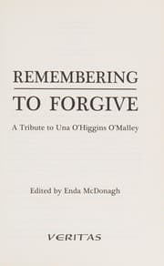 Tapa de Remembering to forgive