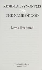 Tapa de Residual synonyms for the name of God