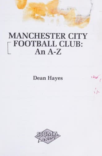 Tapa de Manchester City
