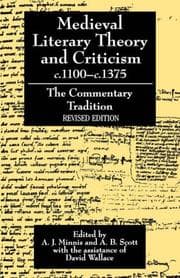 Tapa de Medieval literary theory and criticism c.1100 - c.1375
