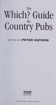 Tapa de The Which? guide to country pubs