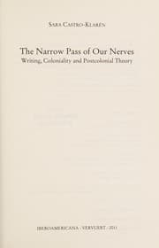 Tapa de The narrow pass of our nerves