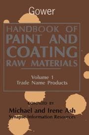 Tapa de Handbook of paint and coating raw materials