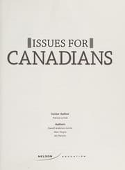 Tapa de Issues for Canadians