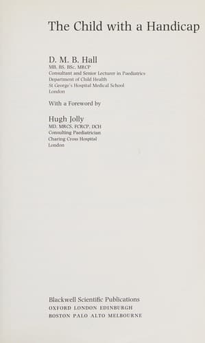 Tapa de The child with a handicap