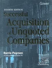 Tapa de Successful acquisition of unquoted companies
