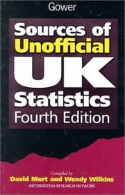 Tapa de Sources of unofficial UK statistics