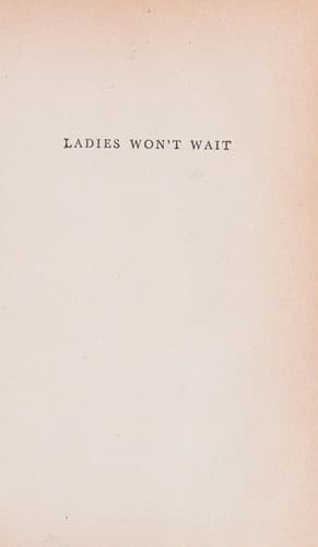 Tapa de Ladies won't wait