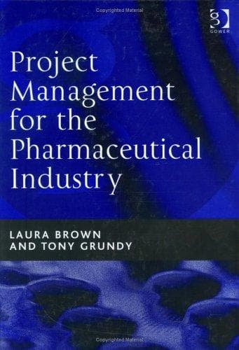 Tapa de Project management for the pharmaceutical industry