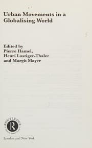 Tapa de Urban movements in a globalising world