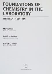 Tapa de Foundations of chemistry in the laboratory