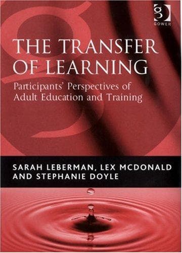 Tapa de The transfer of learning