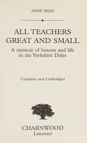 Tapa de All teachers great and small