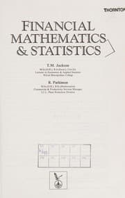 Tapa de Financial mathematics & statistics