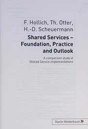 Tapa de Shared Services - Foundation, Practice and Outlook