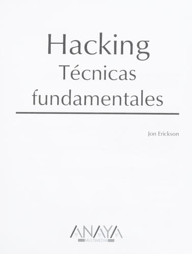 Tapa de Hacking