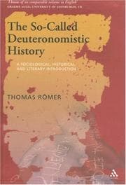 Tapa de The so-called Deuteronomistic history