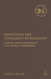 Tapa de Rewriting The Testament Of Solomon