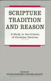 Tapa de Scripture, tradition and reason