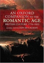 Tapa de An Oxford companion to the Romantic Age