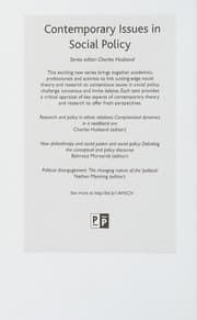 Tapa de Research and Policy in Ethnic Relations