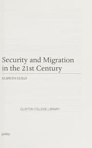 Tapa de Security and migration in the 21st century