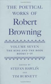 Tapa de Poetical Works of Robert Browning Vol. VII, Bks. I-IV