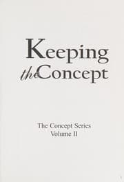 Tapa de Keeping the concept