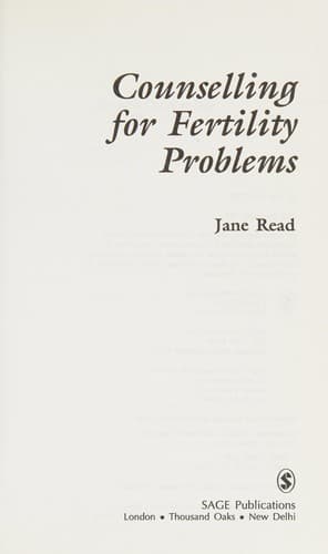 Tapa de Counselling for fertility problems