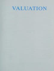 Tapa de Valuation