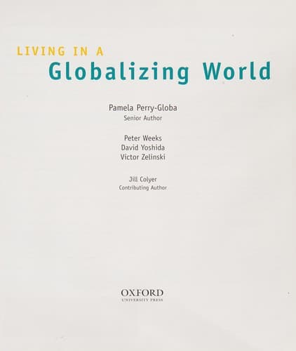 Tapa de Living in a Globalized World